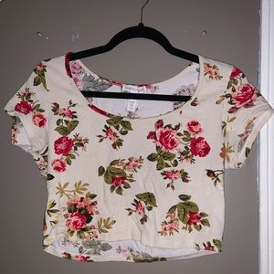 Flower crop top